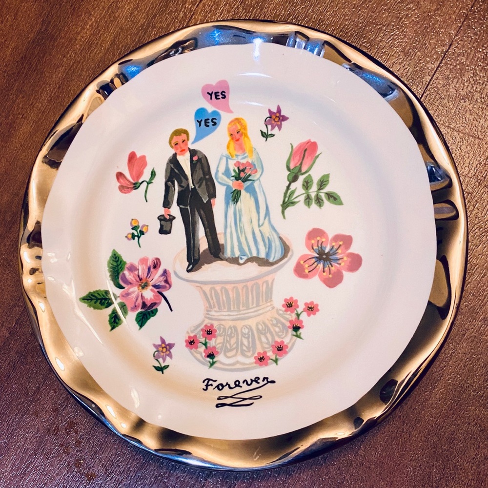 New Anthropologie Nathalie Lete Wedding Plate